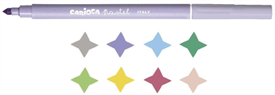 Carioca Keçeli Kalem Yıkanabilir Süper Pastel 8li 43032