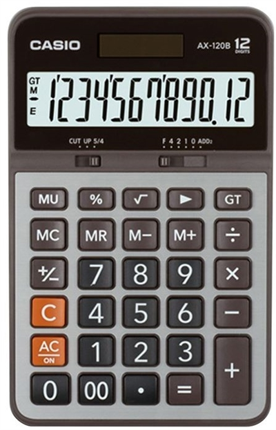 CASIO HESAP MAKİNESİ MASAÜSTÜ AX-120B 12 HANE