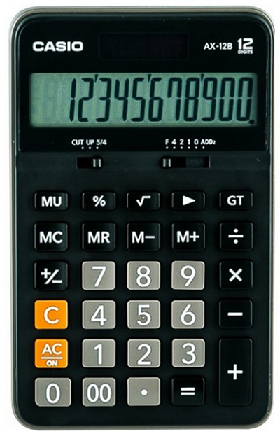 Casio AX-12B Masaüstü Hesap Makinesi (12 Haneli)
