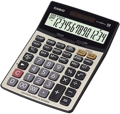 CASIO HESAP MAKİNESİ MASAÜSTÜ DJ-240D PLUS 14 HANE
