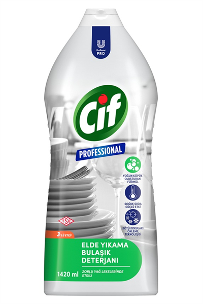 Cif Professional Bulaşık Deterjanı - Elde Yıkama 1420 Ml