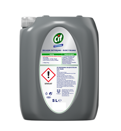 Cif Professional Elde Yıkama Sıvı Bulaşık Deterjanı (5 Litre / Endüstriyel Yoğun Formül)