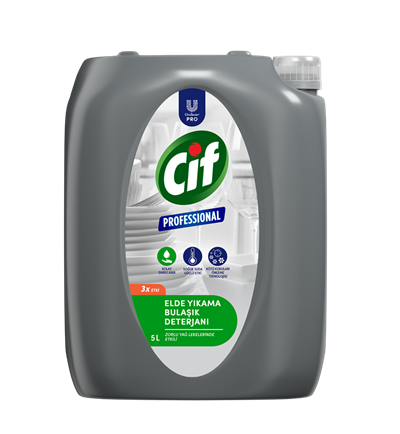 Cif Professional Elde Yıkama Sıvı Bulaşık Deterjanı (5 Litre / Endüstriyel Yoğun Formül)