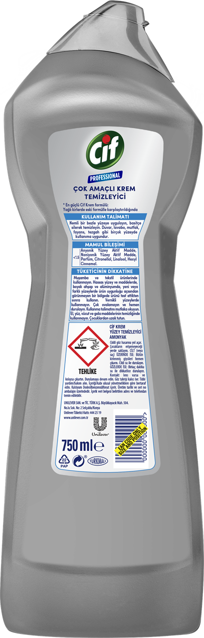Cif Professional Çok Amaçlı Krem Temizleyici 750 ML