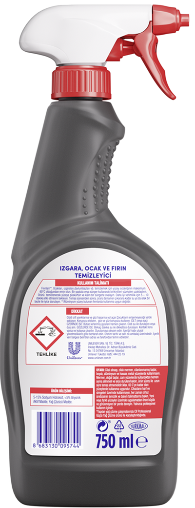 Cif Professional Izgara, Ocak ve Fırın Temizleyici - 750 ml