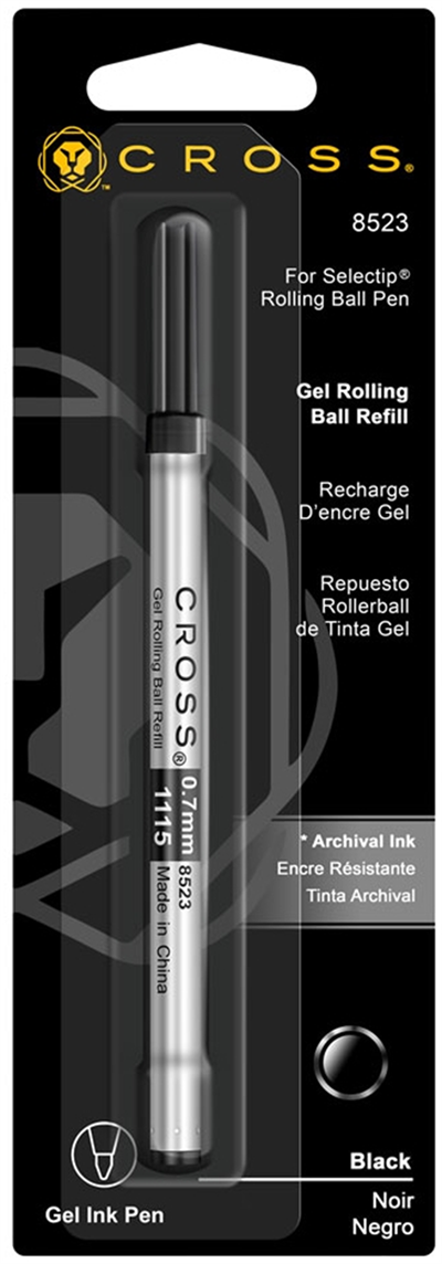 Cross Roller Kalem  Refili 6 Li Paket Siyah 8523D