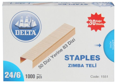 Delta Zımba Teli No: 24/6 Sarı