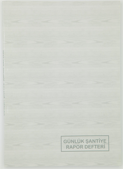 DİLMAN GÜNLÜK ŞANTİYE VE RAPOR DEFTERİ KARTON KAPAK A4 100 YP 5350