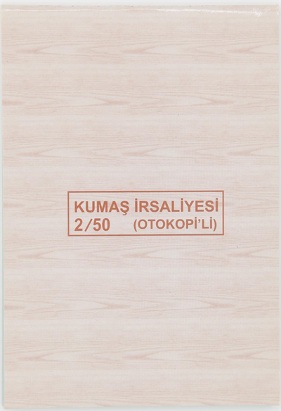 DİLMAN KUMAŞ İRSALİYESİ 2/50 2 NÜSHA 4127
