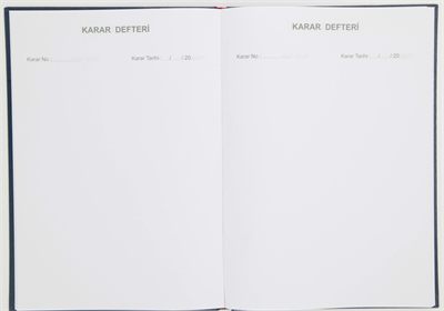 DİLMAN ÖĞRETMENLER KURUL KARAR DEFTERİ ZÜMRE CİLTLİ 22x32 96 YP 5317