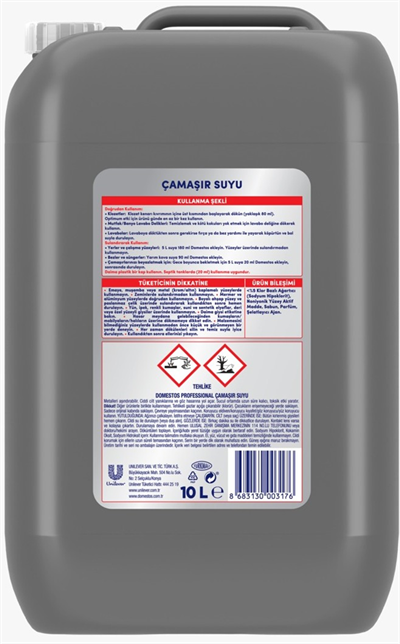 DOMESTOS PROFESSİONAL ÇAMAŞIR SUYU 10 LT TS BELGELİ 68940731