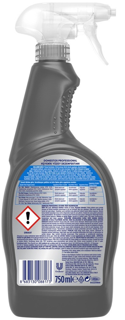 Domestos Professional Yüzey Dezenfektanı 750 ml