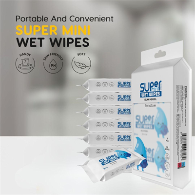 Doy Fresh Super Mini Islak Mendil 64 Yaprak 8Li Paket (Beyaz)