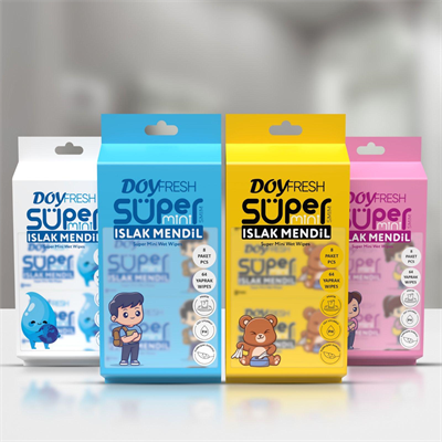 Doyfresh Süper Mini Islak Mendil (64 Yaprak - 8li Ekonomik Paket)
