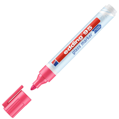 EDDING CAM YAZI TAHTASI KALEMİ E-95 PEMBE