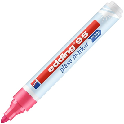 EDDING CAM YAZI TAHTASI KALEMİ E-95 PEMBE