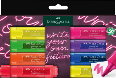 Faber-Castell Fosforlu Kalem Genz 46 Set 8Li 254601