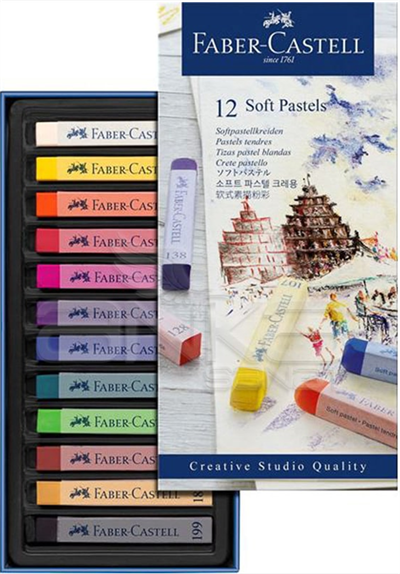 Faber Castell Soft Pastel Boya 12li Set Toz Pastel Boya