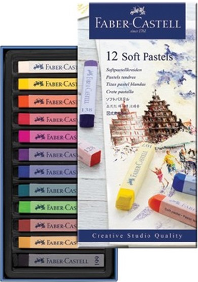 Faber Castell Soft Pastel Boya 12li Set Toz Pastel Boya