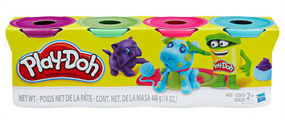 Hasbro Play-Doh Oyun Hamuru 4Lü Paket (Klasik Renkler)