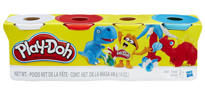 Hasbro Play-Doh Oyun Hamuru 4Lü Paket (Klasik Renkler)