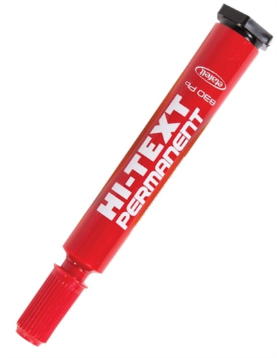 Hi-Text 830PBK Permanent Marker Yuvarlak Uç Kırmızı