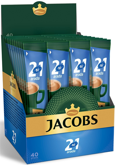 Jacobs 2si 1 Arada Hazır Kahve (10.5 gr 40 Adet - Ekonomik Paket)