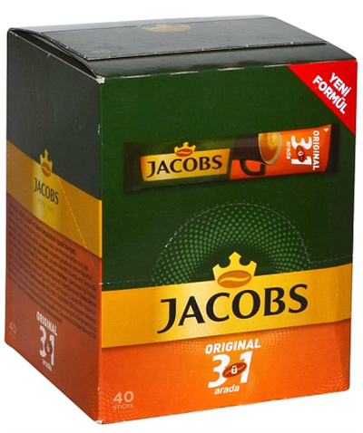 Jacobs 3ü 1 Arada Hazır Kahve 16g x 40lı Paket (Ekonomik Ofis Paketi)