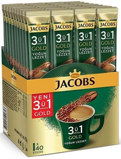 JACOBS KAHVE 3 Ü 1 ARADA YOĞUN LEZZET 18g  x 40 ADET 4091489