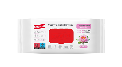 KOROPLAST ISLAK HAVLU LOTUS ÇİÇEĞİ  KOKULU 100 LÜ 600009492
