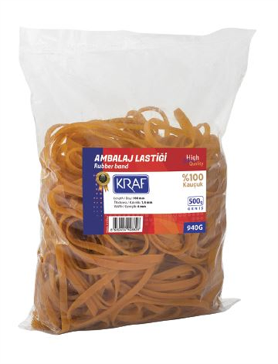 Kraf Ambalaj Lastiği %100 Kauçuk 500g Geniş (940G)