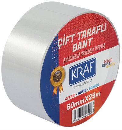 Kraf Çift Taraflı Bant 50 mm x 25 m - 2550G