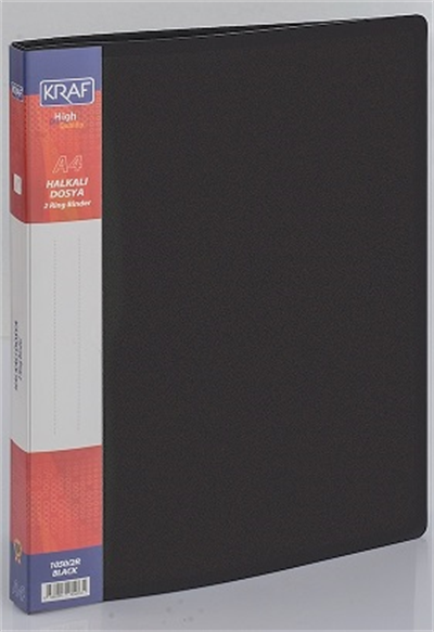 Kraf Halkalı Dosya 2 Halka 1050/2R Siyah