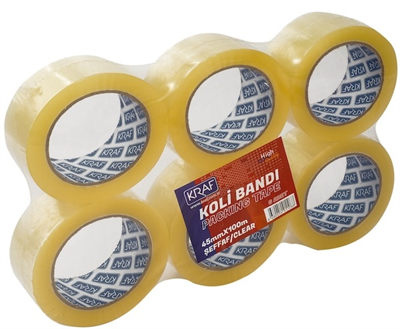 KRAF KOLİ BANDI 45mmx100m ŞEFFAF 4510