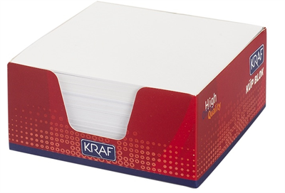 Kraf Küp Bloknot (Beyaz, 9x9 cm, 116g)