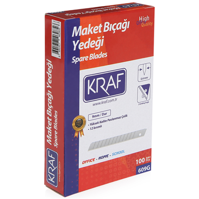 Kraf Maket Bıçağı Yedeği Dar 100lü (609G)