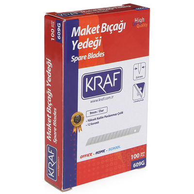 Kraf Maket Bıçağı Yedeği Dar 100lü (609G)
