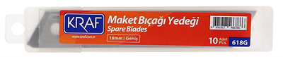 Kraf Maket Bıçağı Yedeği Geniş (100lü Paket) - 618G