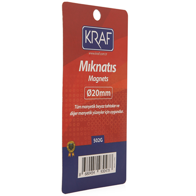 Kraf Mıknatıs Blisterli 20 Mm (6Lı Paket) - 502G