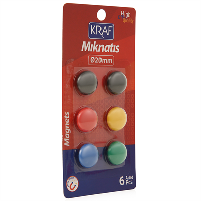 Kraf Mıknatıs Blisterli 20 Mm (6Lı Paket) - 502G