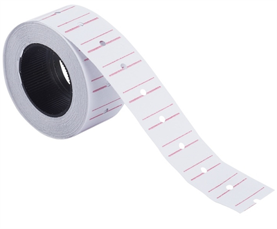 Kraf Motex Etiket 12x21 mm Beyaz Çizgili