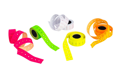 Kraf Motex Fiyat Etiketi 12x21 mm - Fosforlu Yeşil