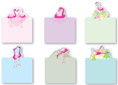 Kraf Flamingo Serisi Not Defteri - 76x127 mm (50 Yaprak)