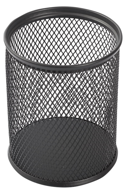 Kraf Perfore Metal Silindir Kalemlik (Yüksek Mukavemetli Gözenekli Tasarım / Model: 475G - Siyah)