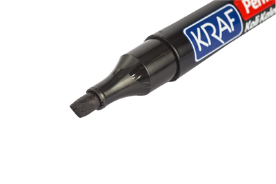 Kraf 230 Permanent Markör Kesik Uç - Siyah