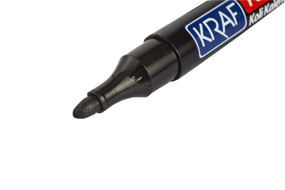 Kraf 220 Permanent Markör Yuvarlak Uç - Siyah