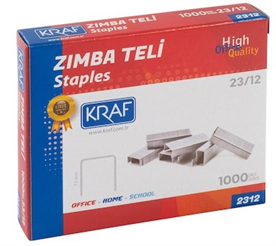 Kraf Zımba Teli 23/12 - 1000li Kutu
