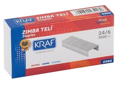Kraf Zımba Teli 24/6 Beyaz 1000li 235 g