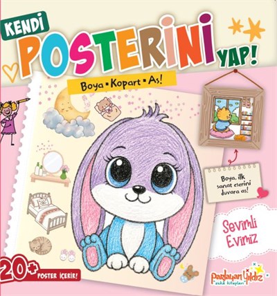 Kendi Posterini Yap! Boya Kopart As! Sevimli Evimiz