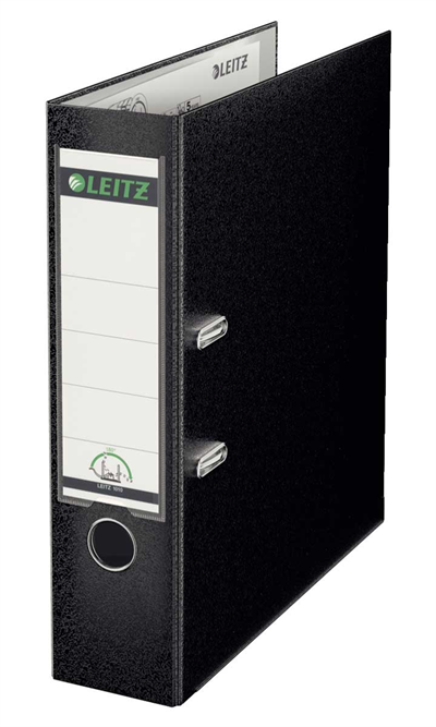 Leitz 1010 Premium Geniş Büro Klasörü (A4 / 180° Patentli Mekanizma - Siyah Arşiv Dosyası)